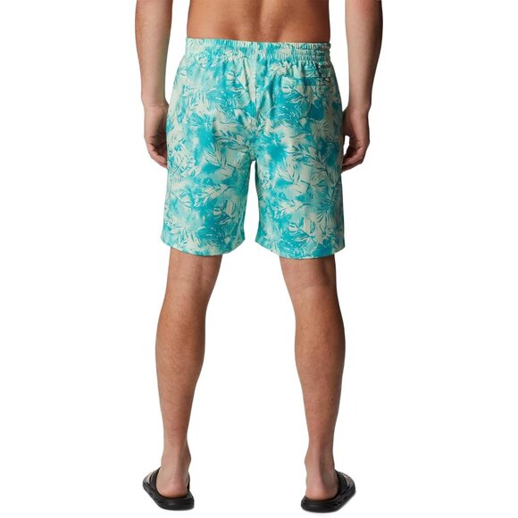 Columbia Men's Summertide Stretch Printed Shorts Ice Green Sketch Size XXL NWT - Picture 3 of 7